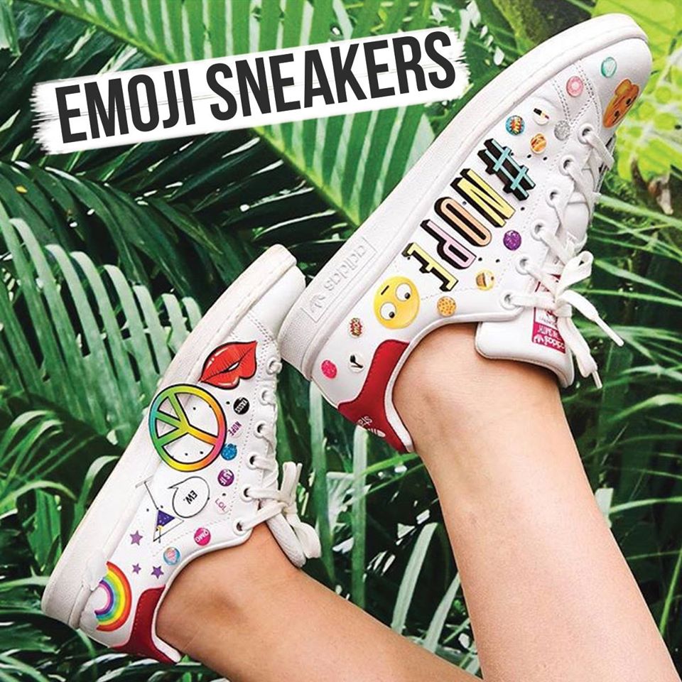 style_Withme's tweet photo. We're lusting over these emoji adidas sneakers! Would you wear them? :) #ShoesOfTheDay #WithMeLoves https://t.co/qP0bgJOcEe
