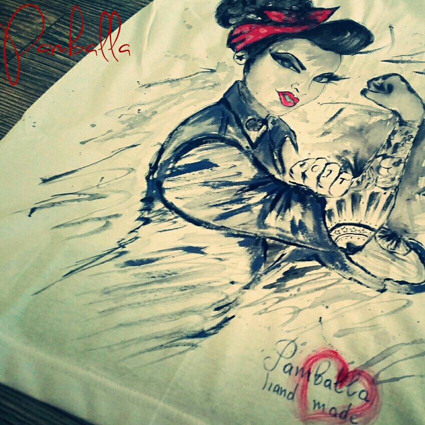 Pamballaa's tweet photo. #handpainted #tshirt #pamballa https://t.co/3cVSbRuCMZ