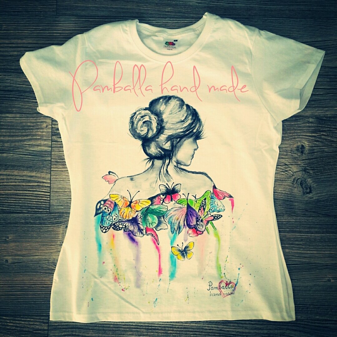 Pamballaa's tweet photo. #handpainted #tishirt #withlove https://t.co/2u1tDXhvt2