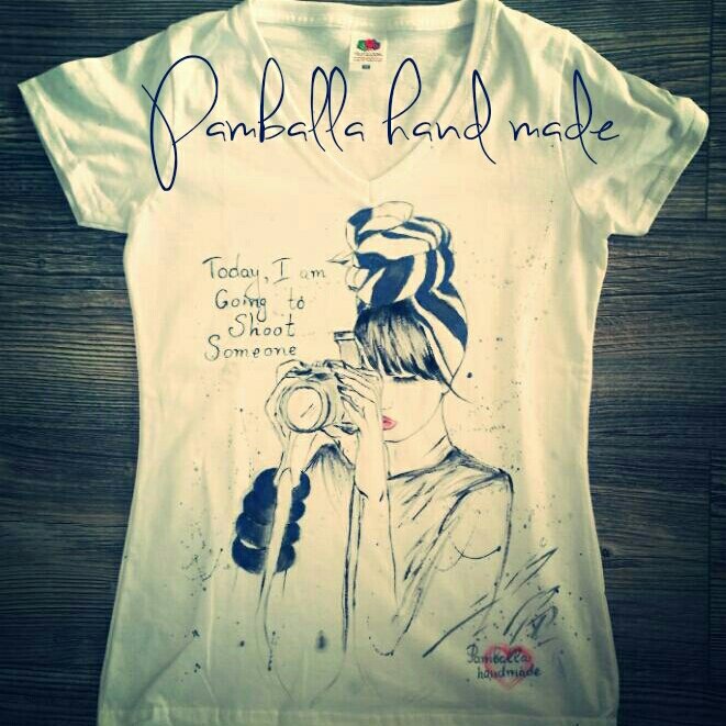 Pamballaa's tweet photo. #handpainted #tshirt #pamballa #shootsomeone #photographer #handmadegoods https://t.co/CZ8i74SANi