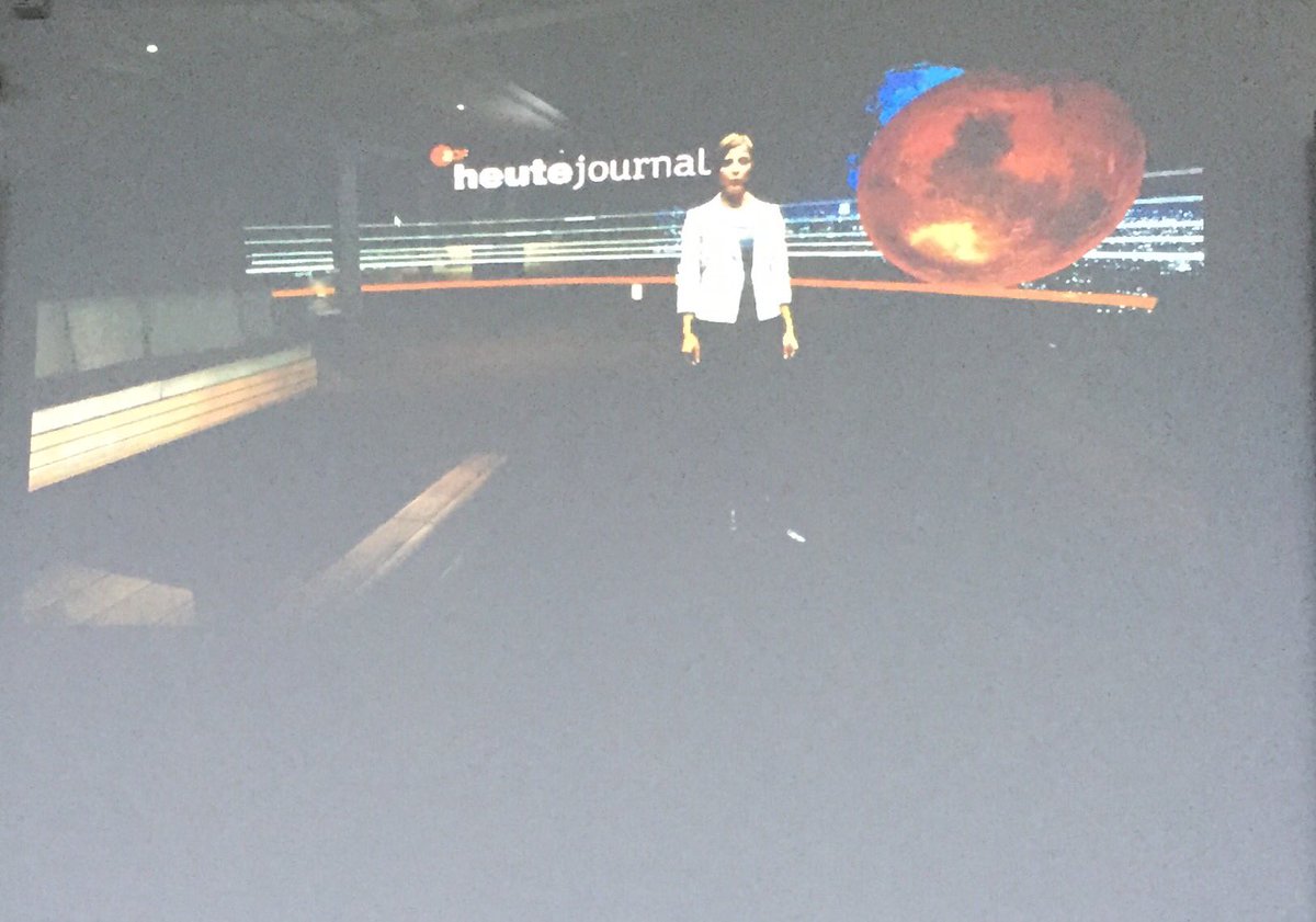 stockleben's tweet photo. #tccm16 - now on a mission to Mars: @trotzkindberlin presents a VR Holodeck prototype for ZDF heute+ https://t.co/lViL6qJoZF