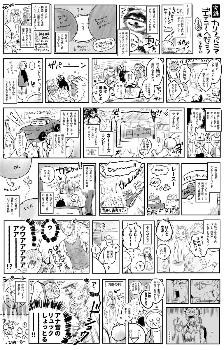 【実録】カリフォルニアデデニ〜旅行記!!3枚まとめた〜!
身内ネタですがお許しください 