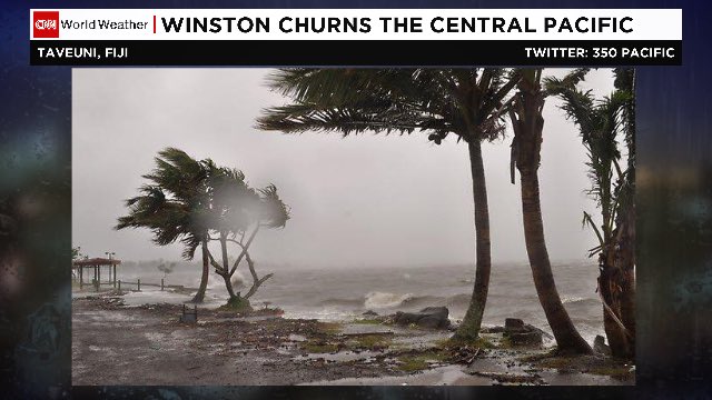 Dana_Prepy's tweet photo. #CycloneWinston touche Îles #Fidji en cat.5, vents moyens à 300km/h le + puissant jamais enregistré hémisphère sud https://t.co/DLfaEKjZZ4