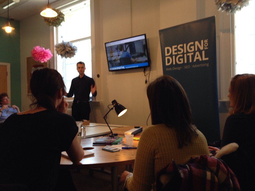 Design4Digital's tweet photo. Another fab #bathdigifest over. Thanks to @bathdigital & @theguildhub for letting us talk on #responsive #webdesign https://t.co/c8pBE5jjYu
