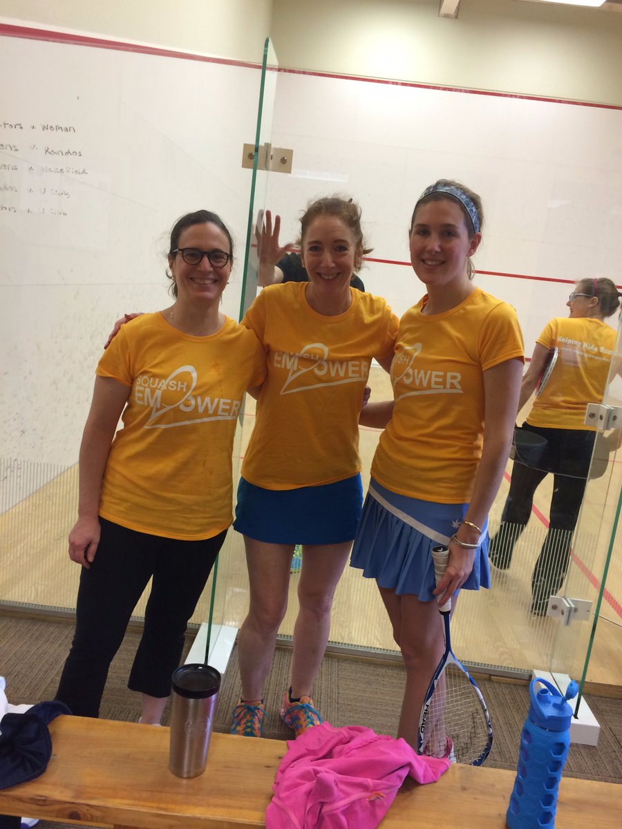 7 #SquashEmpower teams playing now! It's the 2016 Winter SE Squash Classic! #helpingkidssucceed #squash Women's Team