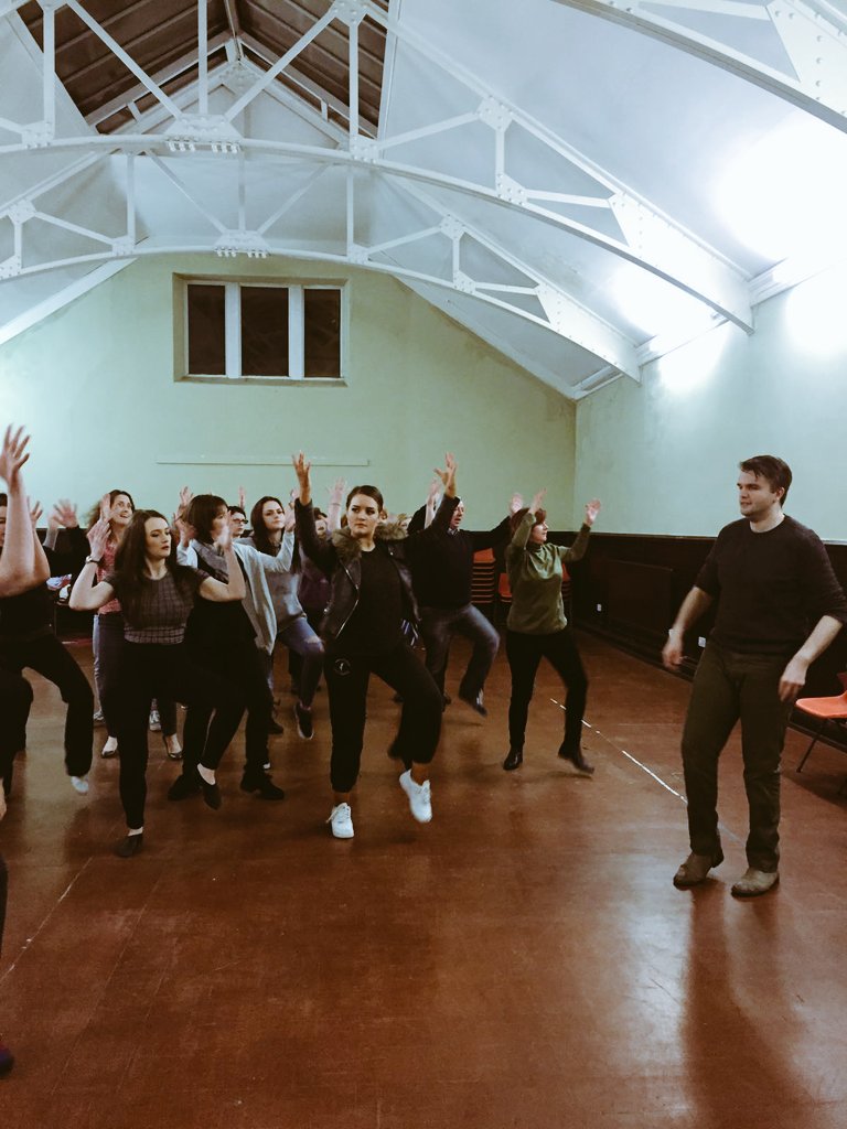 LADOS_WestSide's tweet photo. Dance with the Devil. Come along and watch Witches of Eastwick @GrandComedy 3-7th May, tickets available Now!!!!!! https://t.co/ba7Rxs0jcA