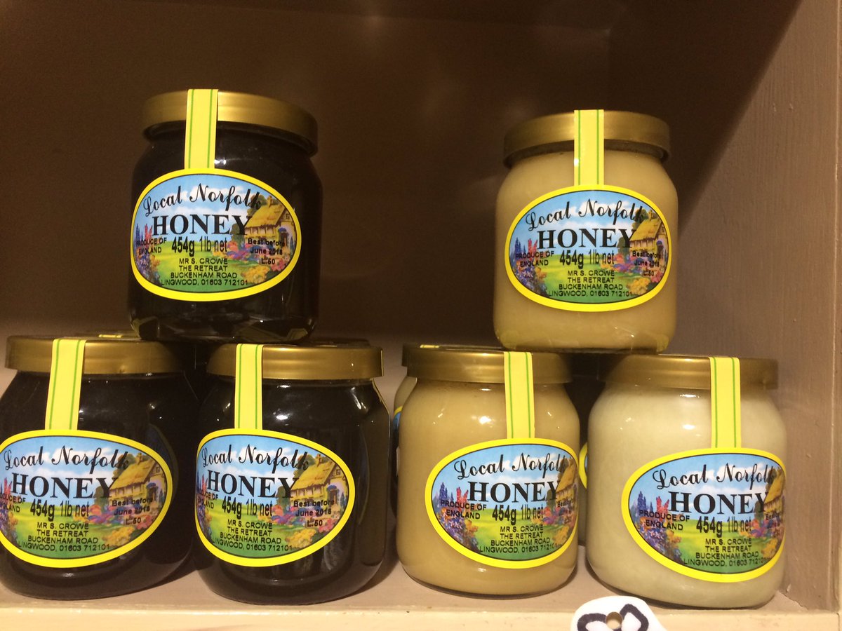 Now selling local new season honey 🐝 #local #norfolk #honey #localhoney