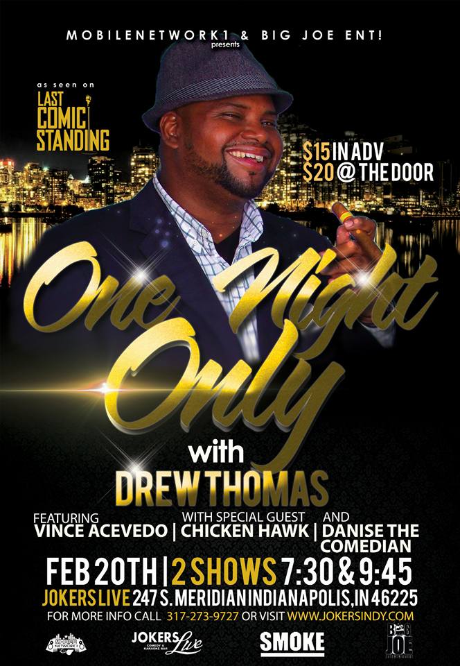 Lots of fun with <a href="/PrestonLacy/">Preston Lacy</a> last night.  Tonight, come out for <a href="/comeseedrew/">Drew Thomas</a>.  Shows at 730, 945.