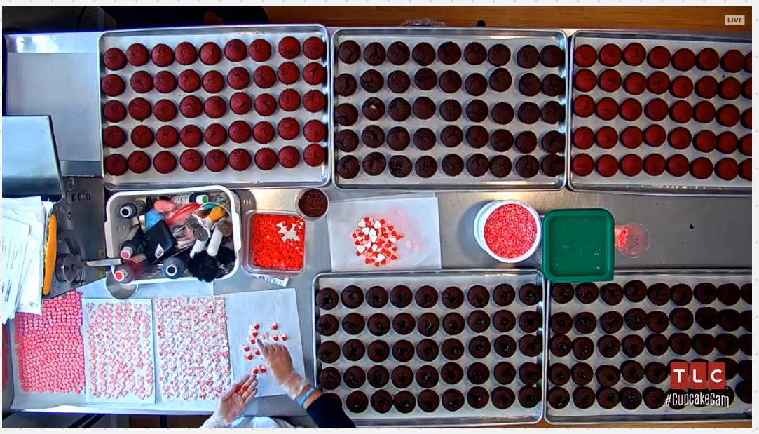 GTownCupcake's tweet photo. Fudge-filled choc cupcakes ready to be frosted! Will they be #PBFudge or #LavaFudge? Watch: https://t.co/c84N15DmKn https://t.co/PL6nOZHmf0