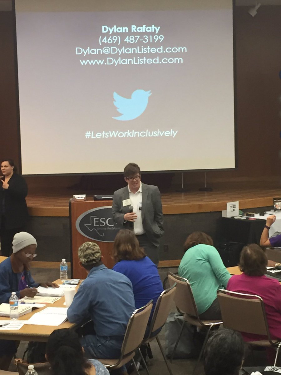 ESCRegion20's tweet photo. Thank you @DylanListed for inspiring us at #Tappestry. #LetsWorkInclusively https://t.co/yd0QLr53tn