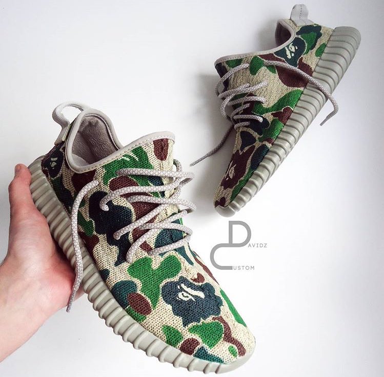 yeezy custom bape