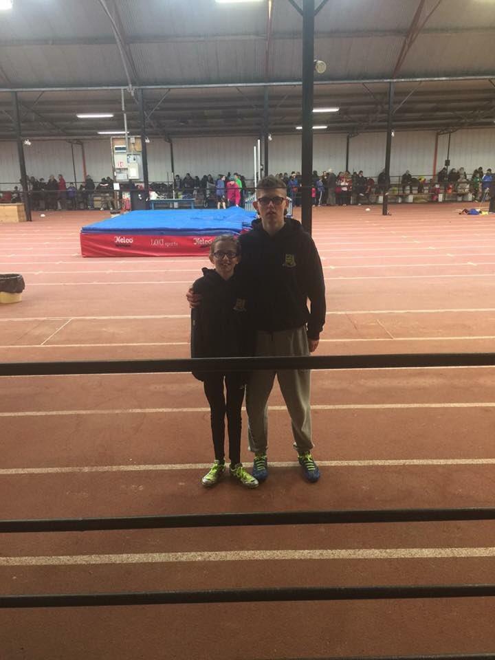 Best of luck to Maggie+Tomasz competing in the Munster Indoor Championships today in the Nenagh Olympic Indoor Arena