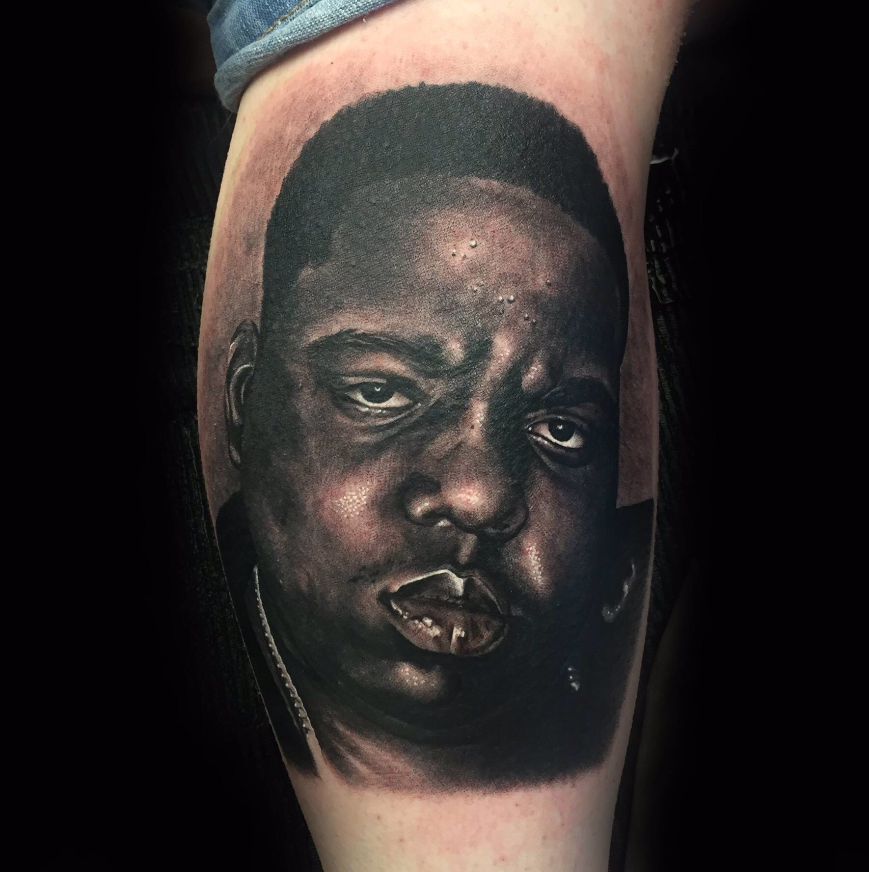 Racist Tattoos Late Rappers Tupac And Biggie On His Buttocks