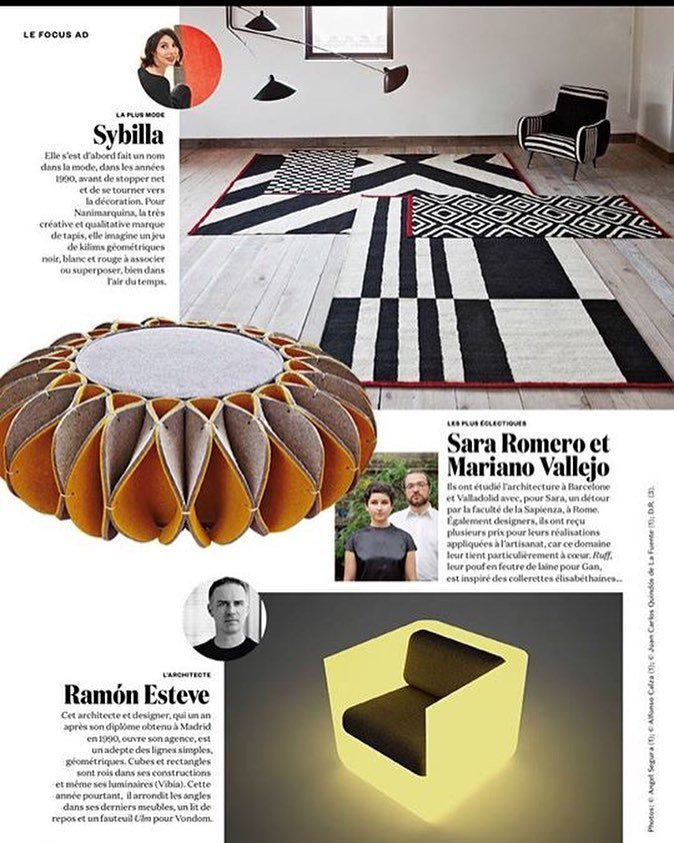 _romerovallejo's tweet photo. Thanks a lot @AD_France for choosing us for your article "Spain, country of designers" 
#r… https://t.co/X5oHcZGBqM https://t.co/3uRW8jObsS