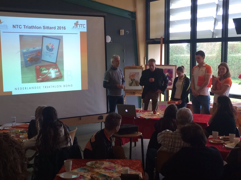Lovende woorden voor @AdrieBerk voor zijn inzet #toptriathlon #ntctriathlon opening atletenhuis <a href="/watersley/">Home of Sports</a>