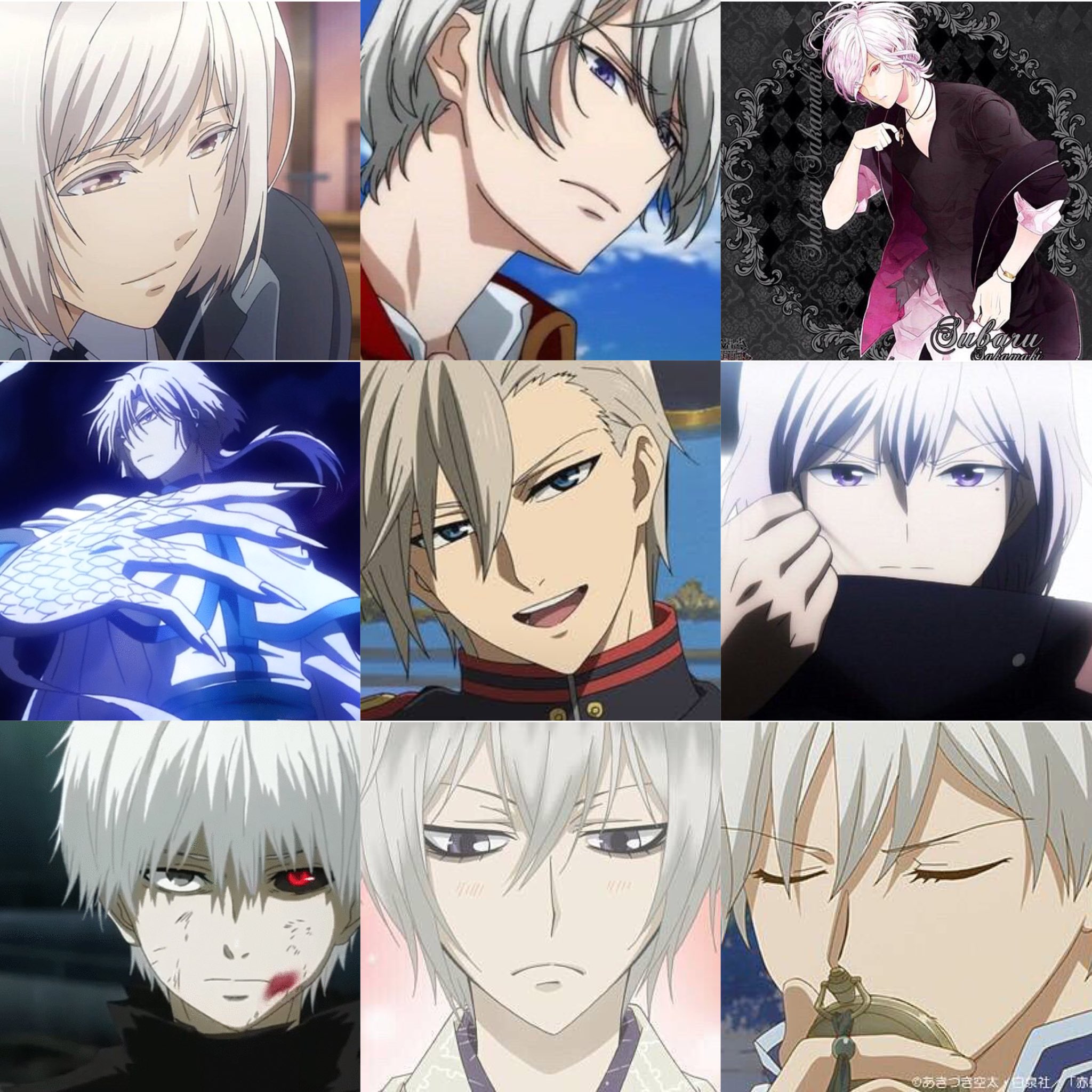 くるり Syoulove69 イケメン白髪キャラ 1つでも共感したらrt 好きなキャラだったらrt T Co Brjixycyc2 ここにいるキャラは最近のアニメで 私の好きなキャラなので 好きなキャラがいなかったら ごめんなさい Twitter