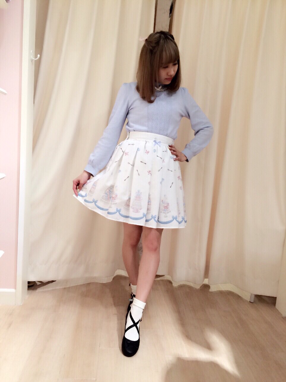 Ank Rouge 天王寺mio店 Pastel Macaron Code マカロンタワー リボンプリントがcuteなskirtを使ったcoordinateです T Co Fbflhupr1v T Co Pusbvojw52 Twitter