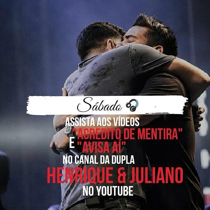 CabareHej's tweet photo. Assista os vídeosde Henrique Juliano "Acredito de mentira" "Avisa aí" Divulgue com a #NovasHistoriasHeJ @HeJOficial https://t.co/xVTgTfPXek