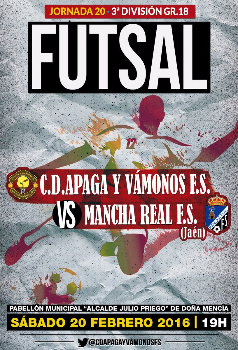 ¿Nos ayudas con un RT? Llenemos el Pabellón con el mejor ambiente esta tarde. Partidazo de 3ª División.