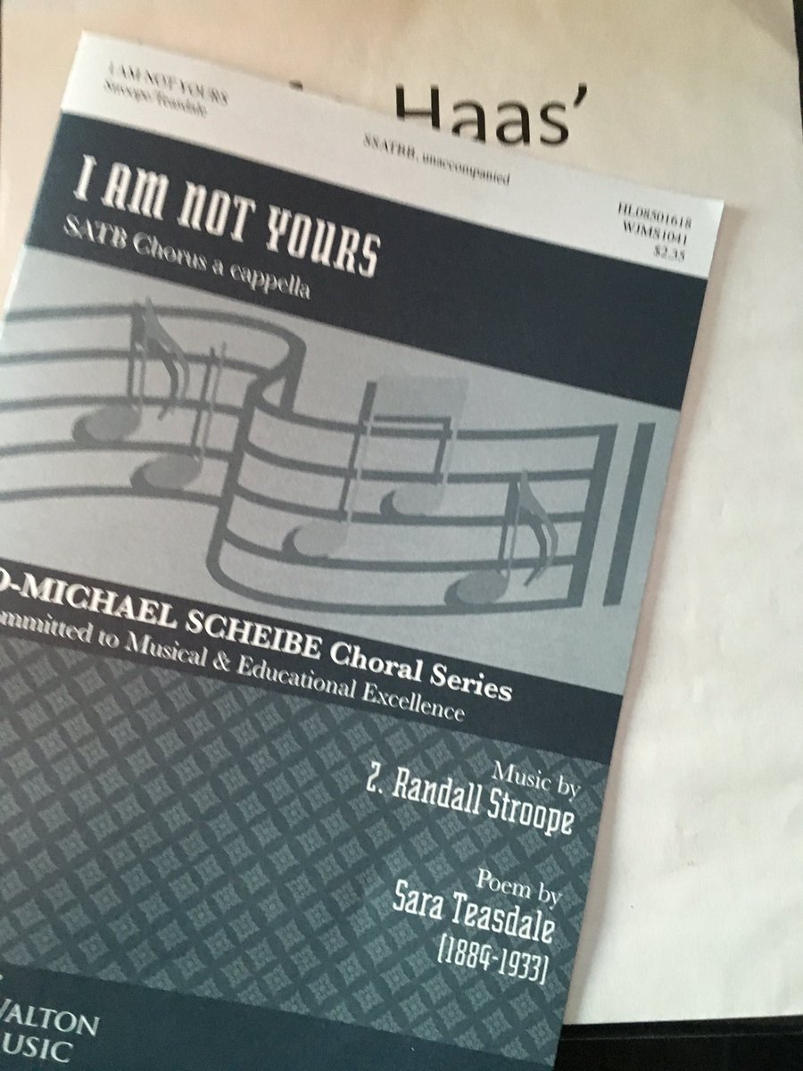 David Haas (@davidshaas) on Twitter photo Look what just came in the mail!  You're in for a treat, West Singers!!
<a href="/icwestchoirs/">Iowa City West Choir</a> <a href="/NoahFernando/">Noah Fernando</a> Look what just came in the mail!  You're in for a treat, West Singers!!
<a href="/icwestchoirs/">Iowa City West Choir</a> <a href="/NoahFernando/">Noah Fernando</a>