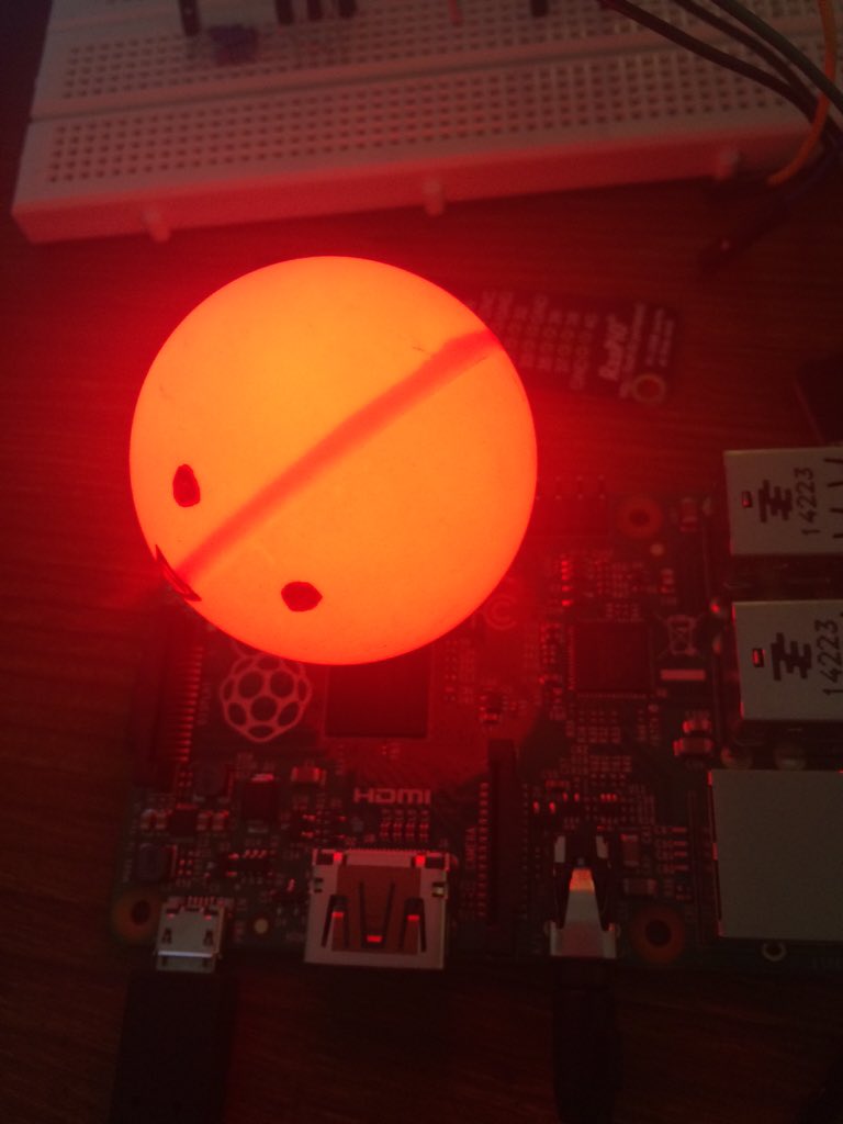 PolarIceQueen's tweet photo. There is life out there! We have a red #cheerlight! https://t.co/5ZXySWXilj