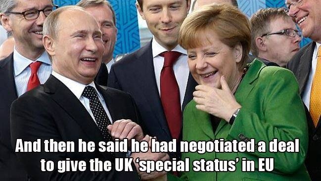 artyartist4's tweet photo. Joke 

And then he said he negotiated a deal to give the UK 'Special status' in the EU https://t.co/1dwNfbR206
