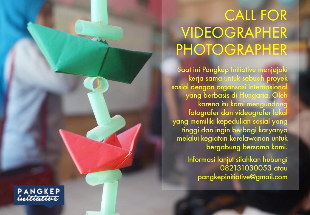 Dicari foto/videografer lokal untuk jadi bagian projek kerja sama PI dan CoGoodwill! <a href="/kampungpangkep/">kampung pangkep</a> <a href="/IceCorner_PKP/">Ice Corner Pangkep</a>