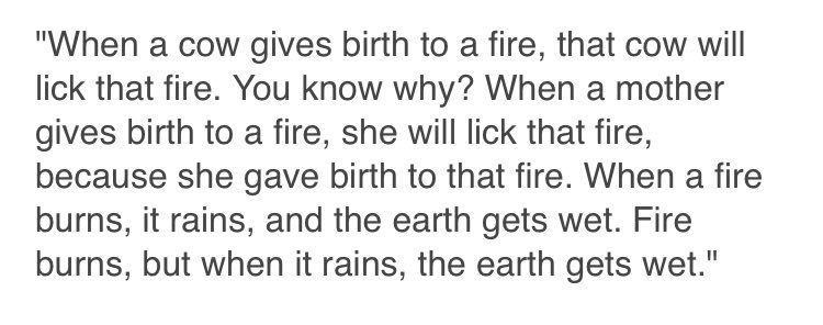 It's been three days and I'm still trying to figure out what Tina Joemat-Pettersson meant here. Anyone?