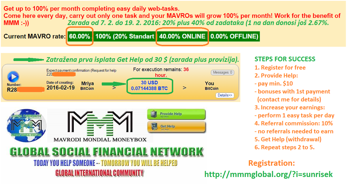 sunrise1301's tweet photo. Radi od 2011. god. https://t.co/uu8tDlDfbd
#MMMGlobal #MMMPayment #MMMExtra #MMMPays #MMMCommunity #Mavro https://t.co/rIAncduCb2