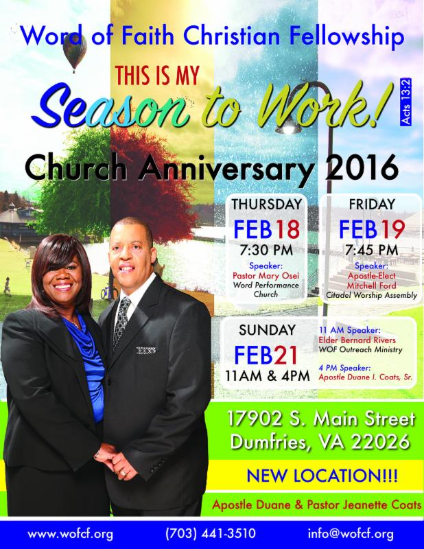 thefaithva's tweet photo. Sun 11AM &amp; 4PM ends #WOFCF #ChurchAnniv2016 w/ Elder Rivers  &amp; Apostle @BishopCoats #KEMIntl https://t.co/5GX5Ga86Oc https://t.co/BQ3xS5K1KN
