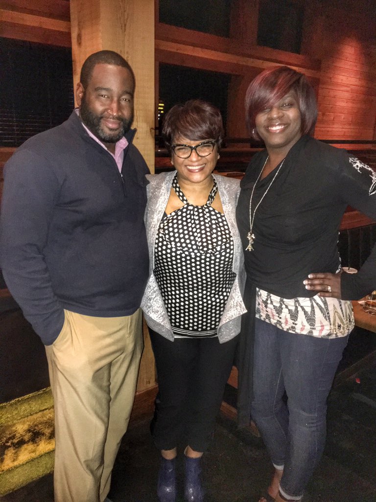 GetICM's tweet photo. CEO @LaMyronJenkins &amp; his lovely bride @sjfit40 with the AMAZING @LisaPageBrooks #MusicfromtheHeart https://t.co/ldluih7adO