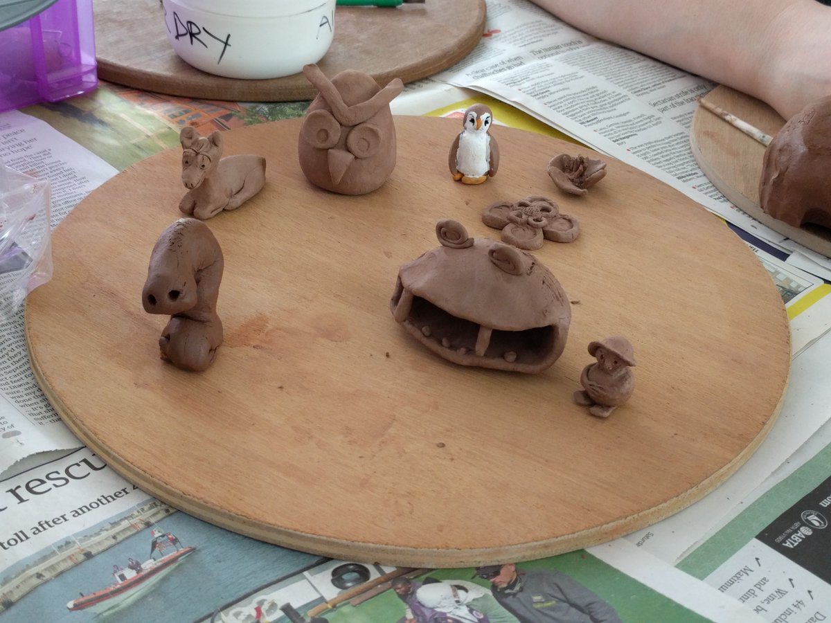 Clay creations from last week. Only one more Saturday left. Pop by on 27th Feb 10 AM to 1PM and make your own!
