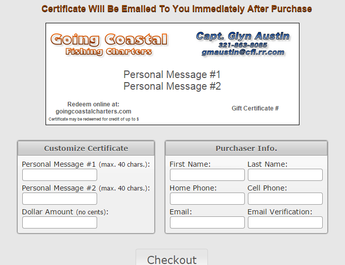 BigTimeBooking's tweet photo. Automated gift certificate feature!  #chartercaptains #huntingoutfitters https://t.co/NJVZ8skHXF