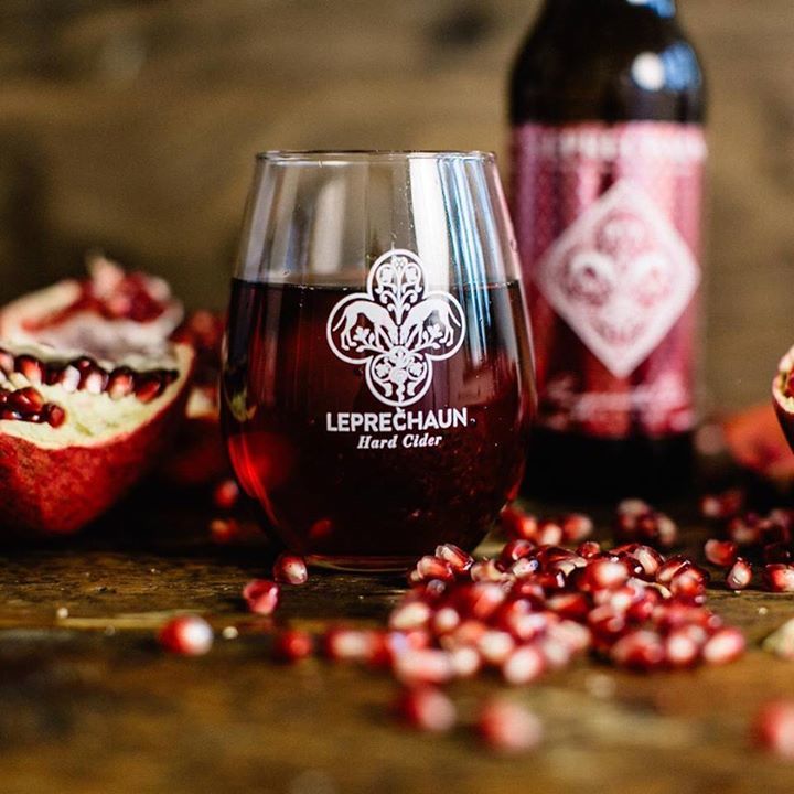 Leprechaun Pomegranate Cider! Fresh Pomegranates, Apples, and Pears. 100% Gluten-Free and Paleo friendly