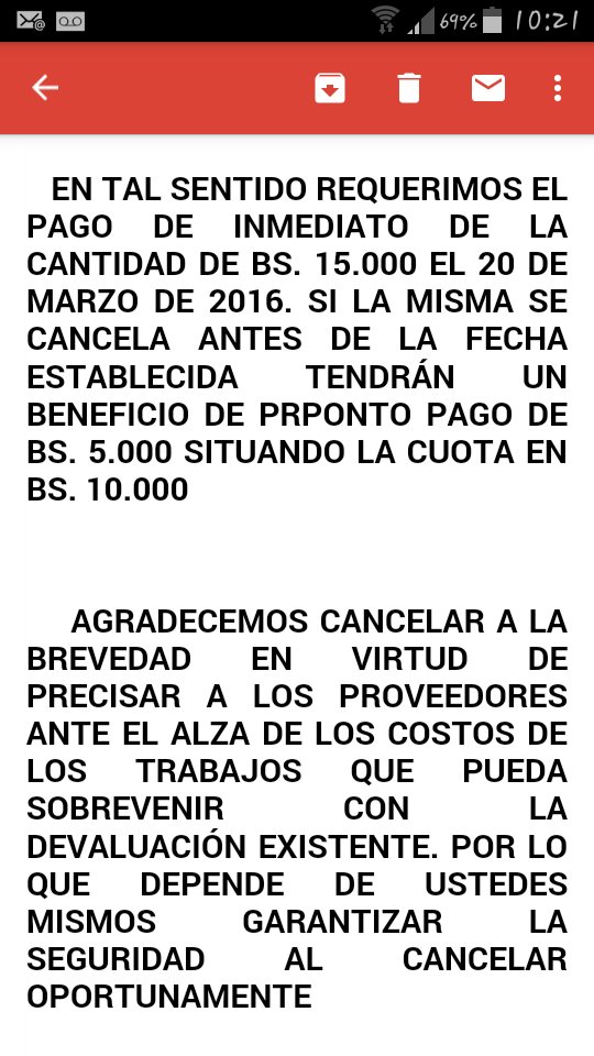 HacheCgege's tweet photo. #MedidasEconómicas Cuota extraordinaria de un condominio es +de la mitad del nuevo sueldo mínimo. #CrisisVenezuela https://t.co/kXWInbRrvM