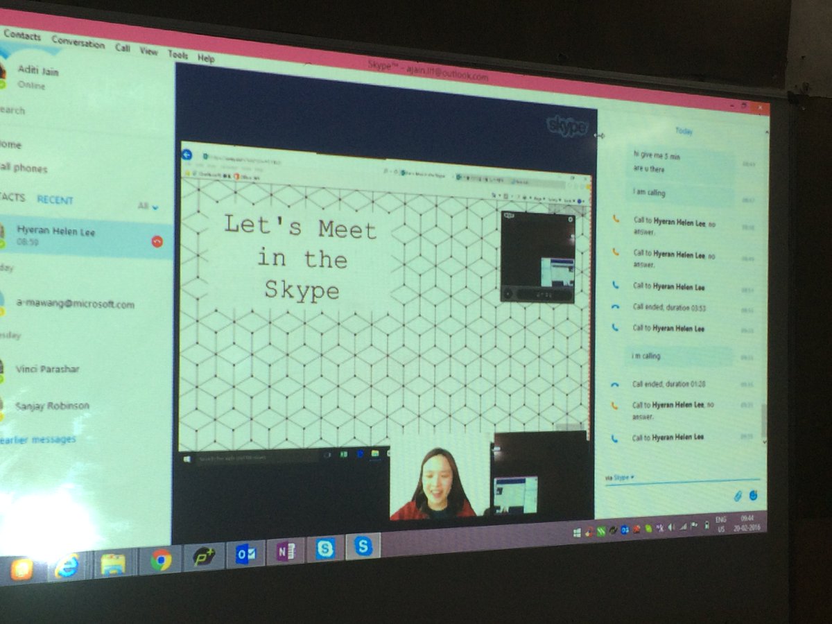 LlfJain's tweet photo. #globalcollaboration #TA ambassadors on #skype #Microsoft #MIEExpert #msftedu https://t.co/8IszSOn9J2