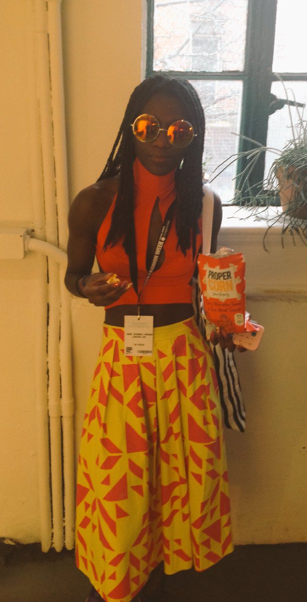 Jimmyrunway's tweet photo. A little slice of summer on a grey day here at #LFW2016 @BrownGotAround looking smoking hot 🔥 #AmexInvites #LFW16 https://t.co/qxyYTyvYco
