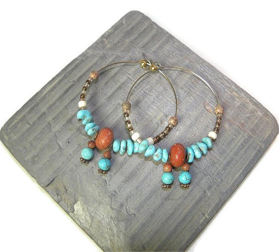 LoveStoneArts's tweet photo. Turquoise and Jasper Eagle Hoop Earrings in Mixed Metals … https://t.co/9WXEiBVfc3 #jewelryonetsy #TrendingForSummer https://t.co/fg7wwvFPtu