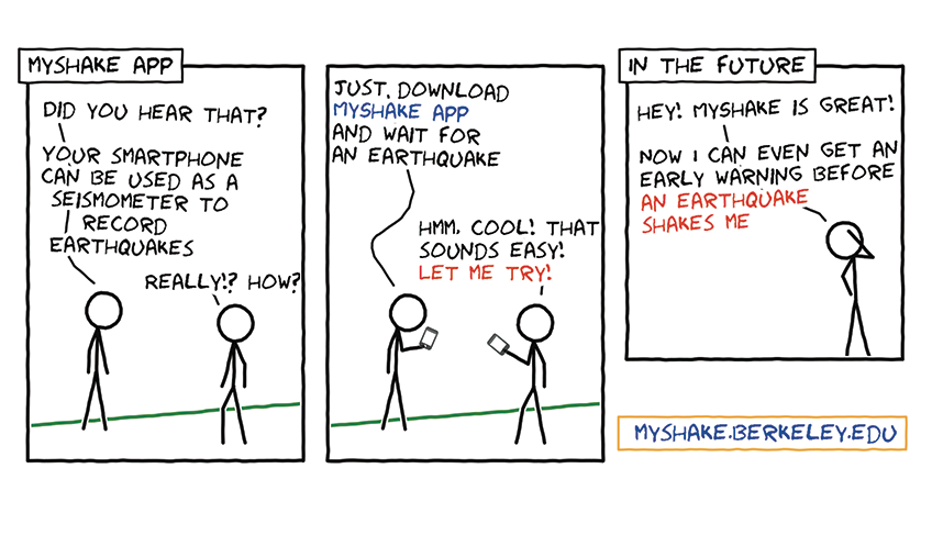 Can lives be saved with #MyShake alert #app? Early warnings of #earthquakes #techforgood bit.ly/1XDQGOL