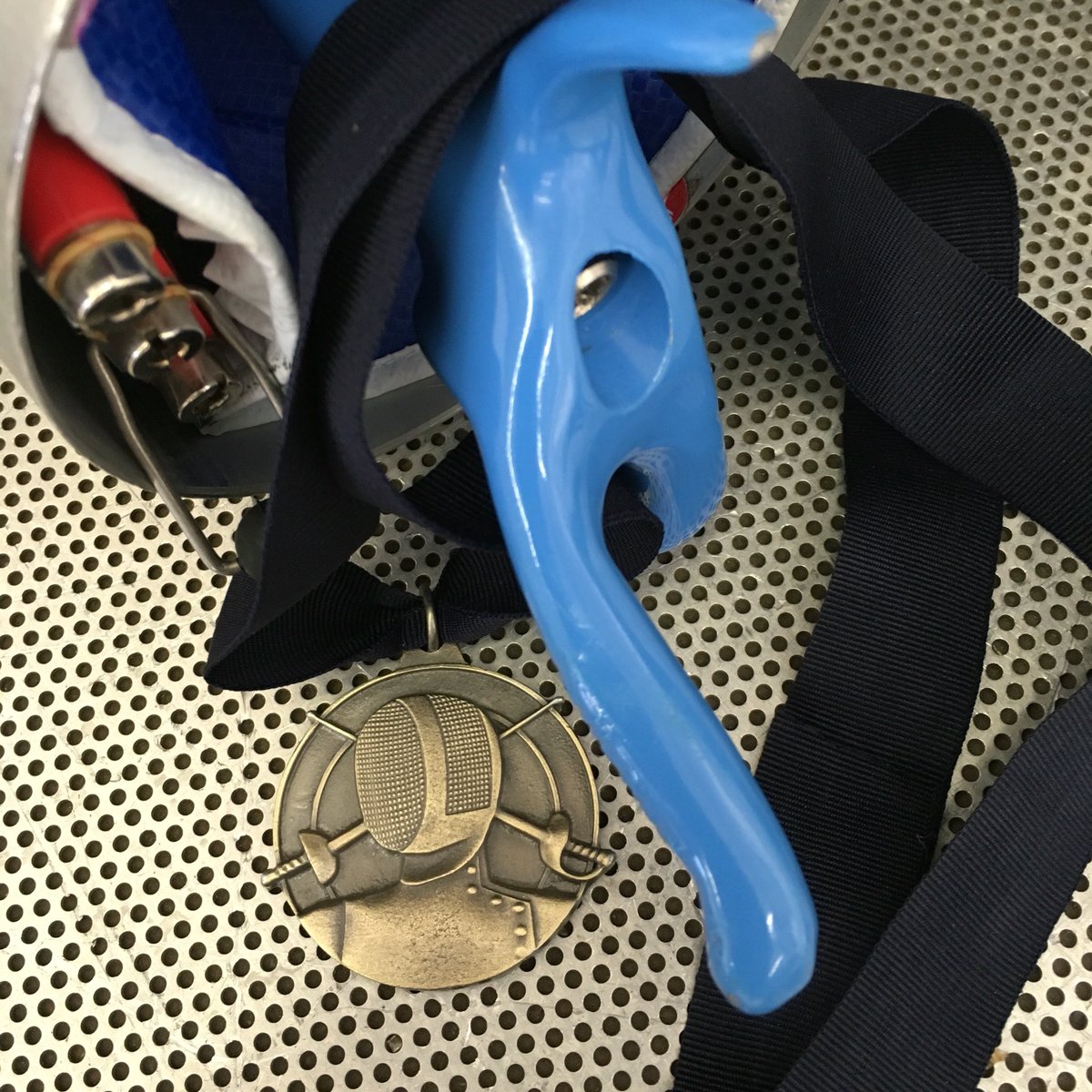 pjcollings's tweet photo. Won gold in O25 Epee at the FWC fencing competition, so title defense of O25 league trophy off to a good start. https://t.co/c8TYw8RY9Z