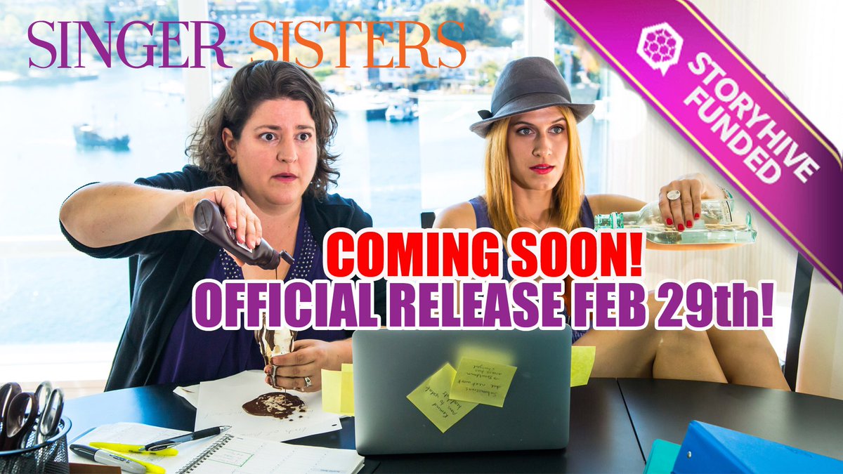 alisonwandzura's tweet photo. Just over a week until our baby gets released on TELUS OPTIK! @AloVanCity @STORYHIVE @Singer_Sisters #SingerSisters https://t.co/vL0u0XPnsX