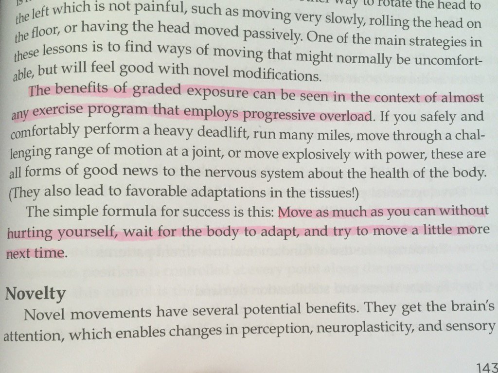 Move, adapt and then ask a little more from you body. Repeat.