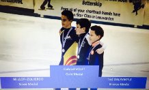 fceh_cat's tweet image. El patinador de velocitat català Nil Llop medalla de plata en Copa d'Europa #shortrack. Enhorabona! @bcnshorttrack