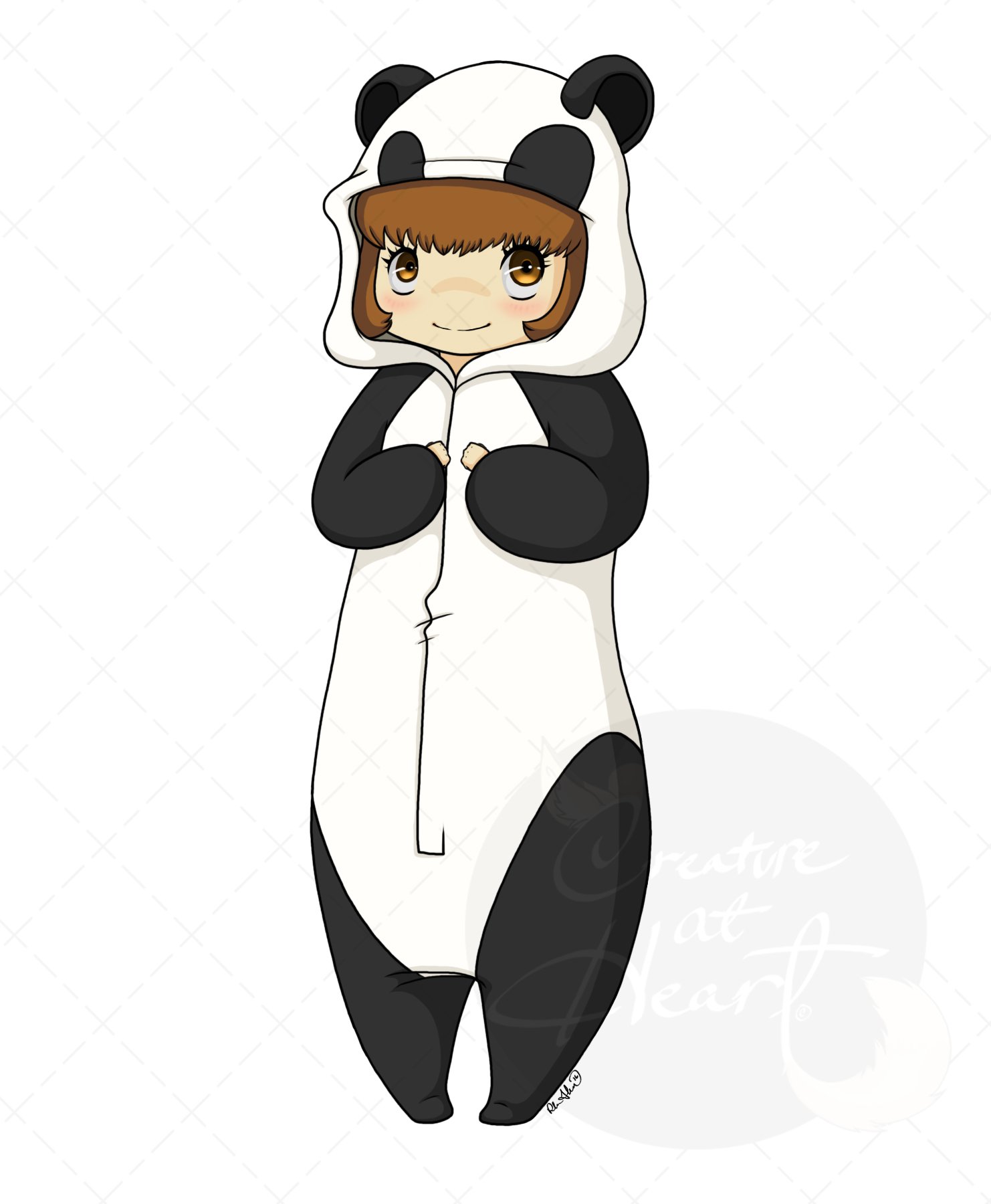 Panda onesie anime girl shop