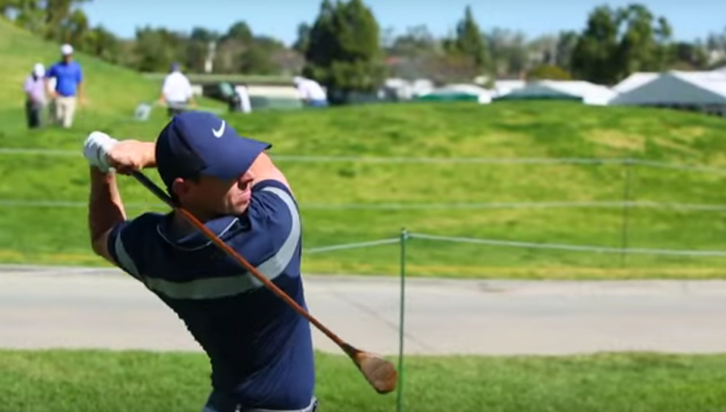 GolfWRX's tweet photo. Watch @McIlroyRory and other PGA Tour players hit vintage golf clubs at the @NTrustOpen https://t.co/C3hrYChI3r https://t.co/oZEG80RJmw