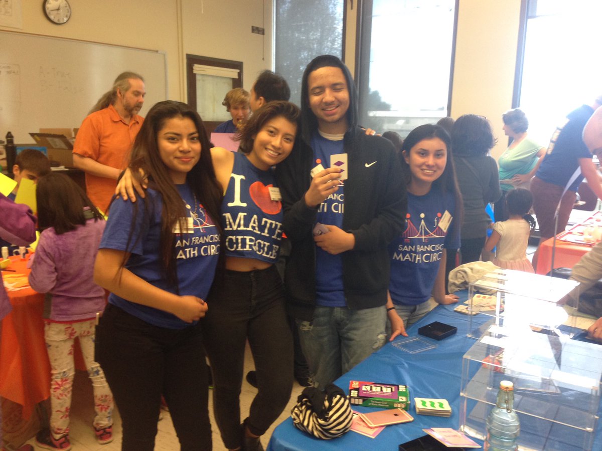 PaulAZeitz's tweet image. June Jordan School for Equity sophomores leading #sfmathcircle activities!