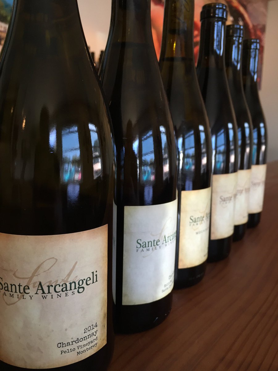 SanteWinery's tweet photo. New 2014 Pelio Vineyard Chardonnay is debuting in the tasting room today.  3 Chardonnays, 3 Pinots in the flight. https://t.co/Jb5ZwZRvu8