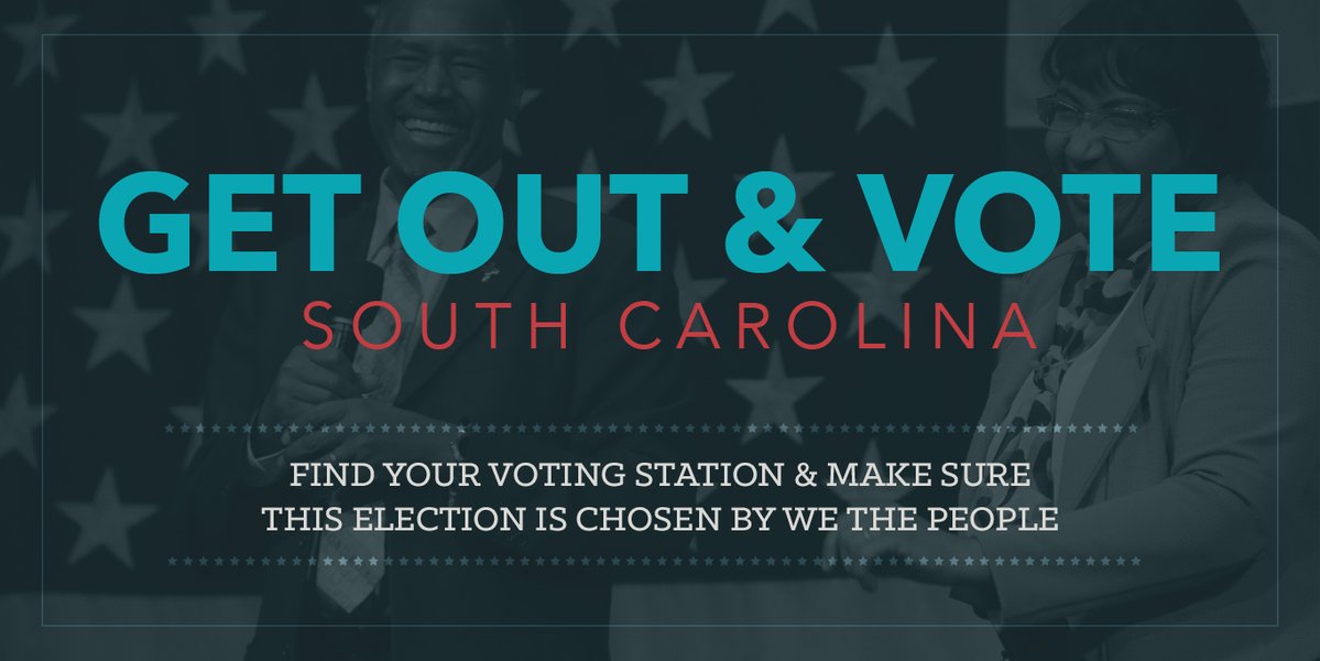 VivaLaToonces's tweet photo. Vote @RealBenCarson! You know, the guy with the 100% trust factor. #SouthCarolinaPrimary! https://t.co/ZwmyZntQtE