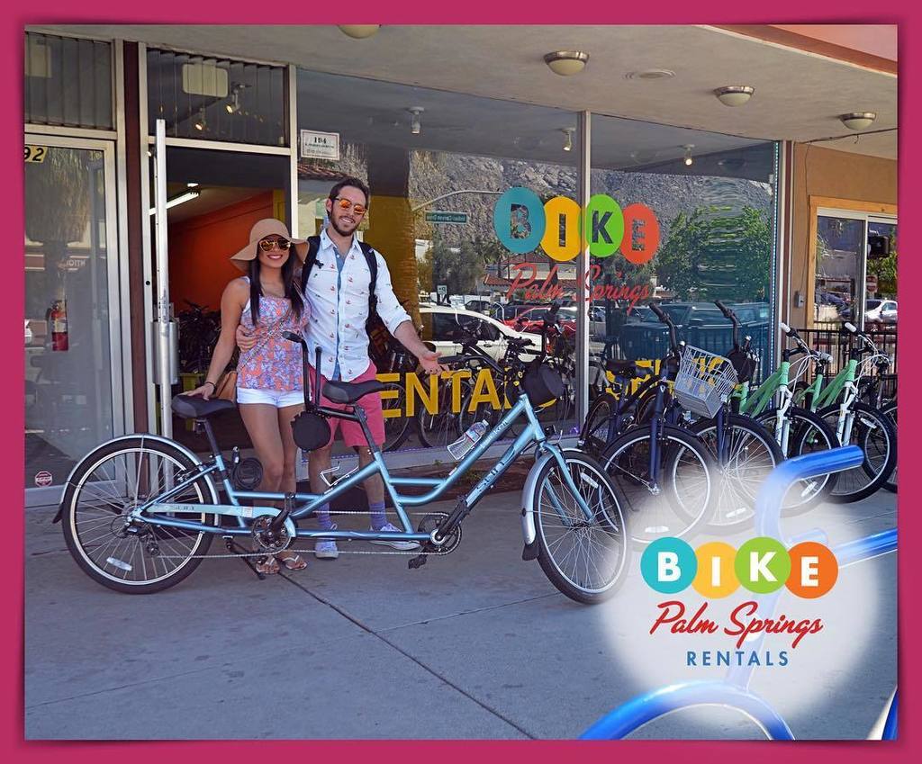 BIKEpsrentals's tweet photo. Two more happy bike riders! #tandemfun #bikepsrentals #bikepalmsprings #palmsprings https://t.co/42nchUTjp9