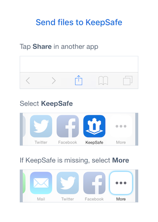 keepsafe's tweet photo. Save email attachments to KeepSafe
Press share button &amp; select “Copy to KeepSafe”
#lockfiles
https://t.co/6wSaIZnBic https://t.co/DRGh70nFFd